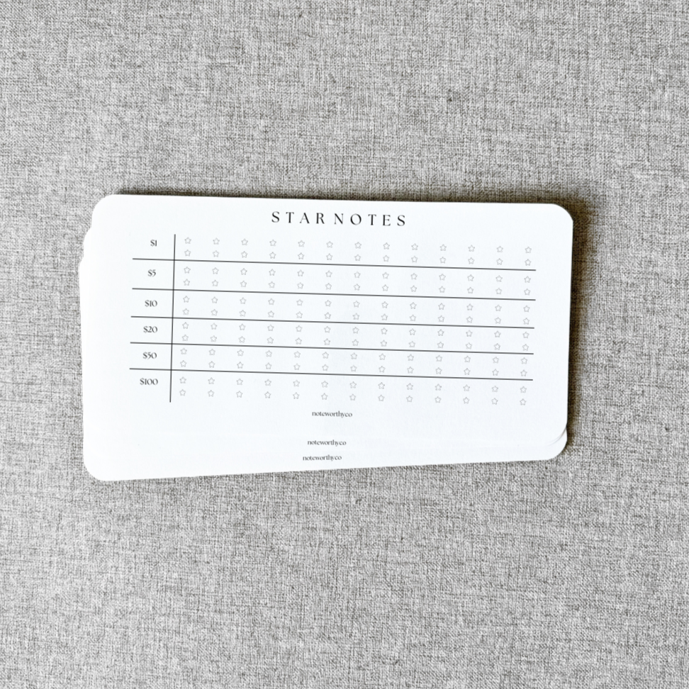 Star Note Tracker- INDIVIDUAL