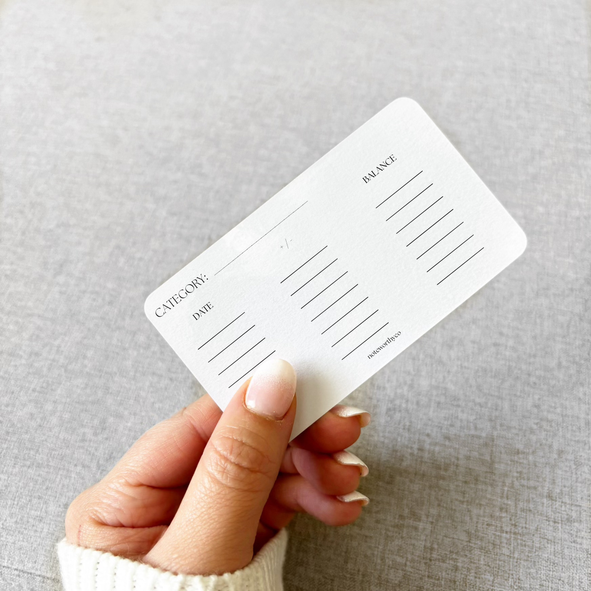 The A7 Classic Cash Tracker - SET OF 5