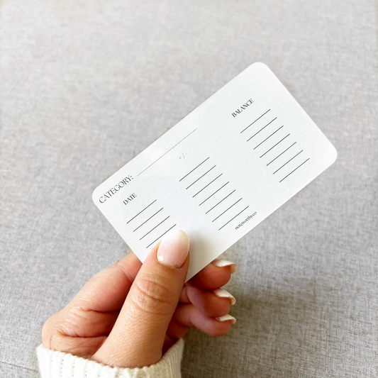 The A7 Classic Cash Tracker - SET OF 5