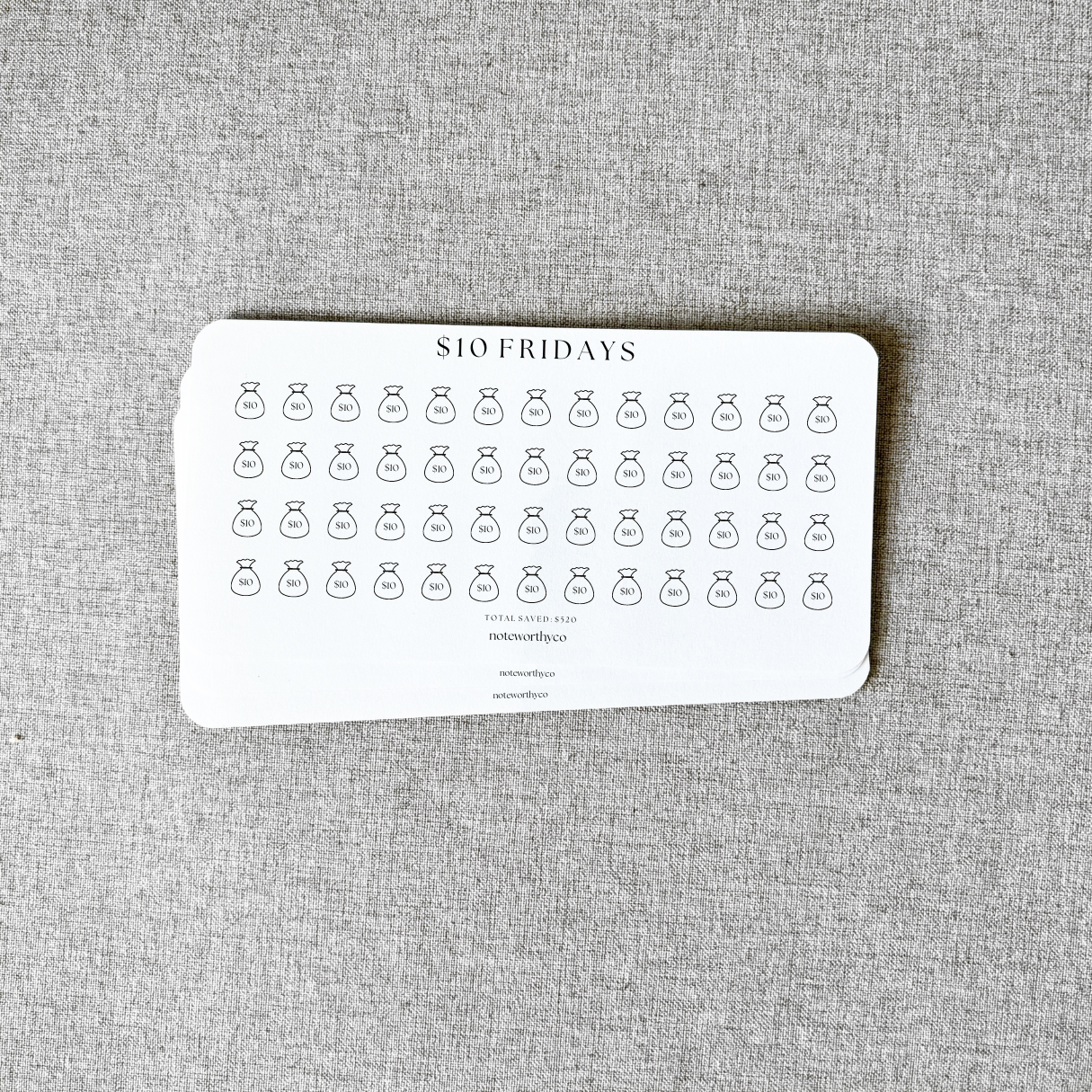 FRIDAY SAVINGS- PRINTABLE
