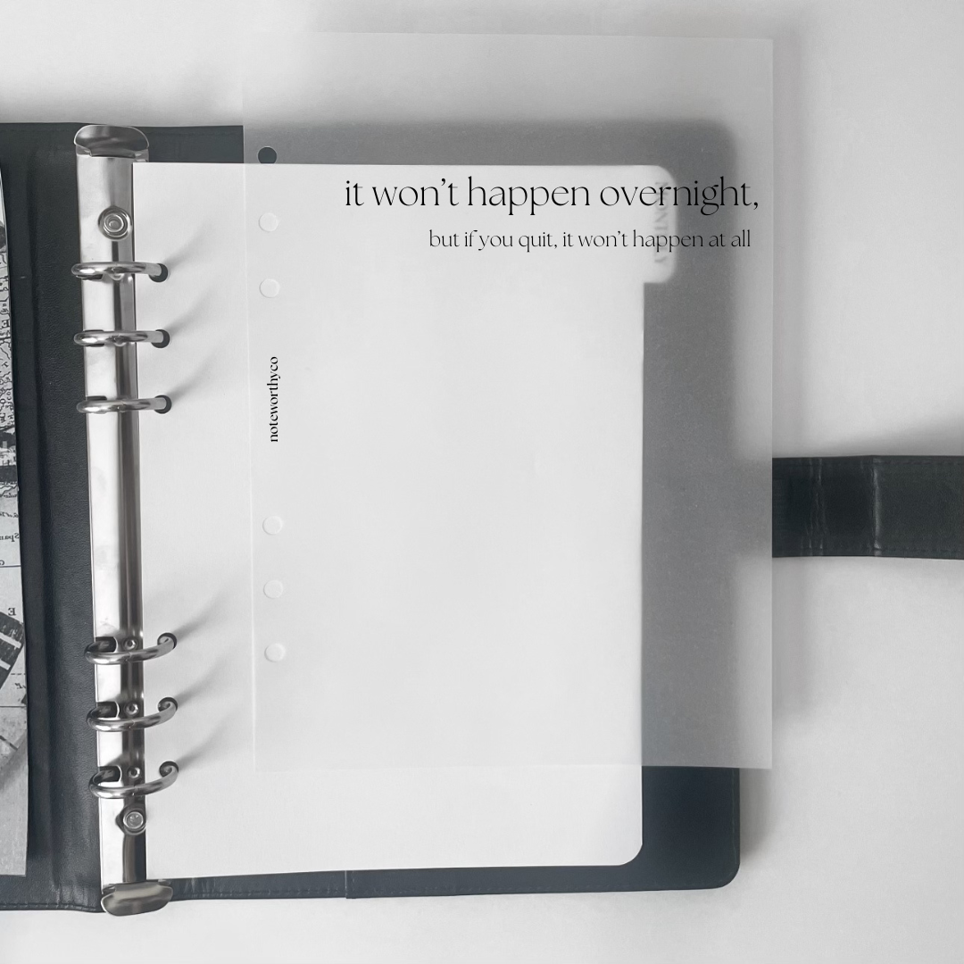 A5 Vellum Overlay Sheet #NW41