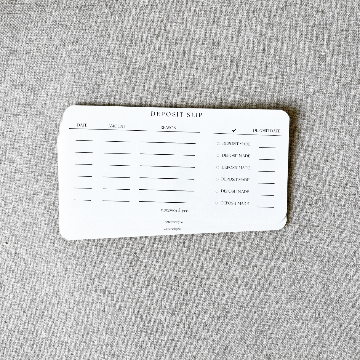 Bank Account Deposit Sip PRINTABLE