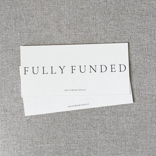 Fully Funded Inserts PRINTABLE