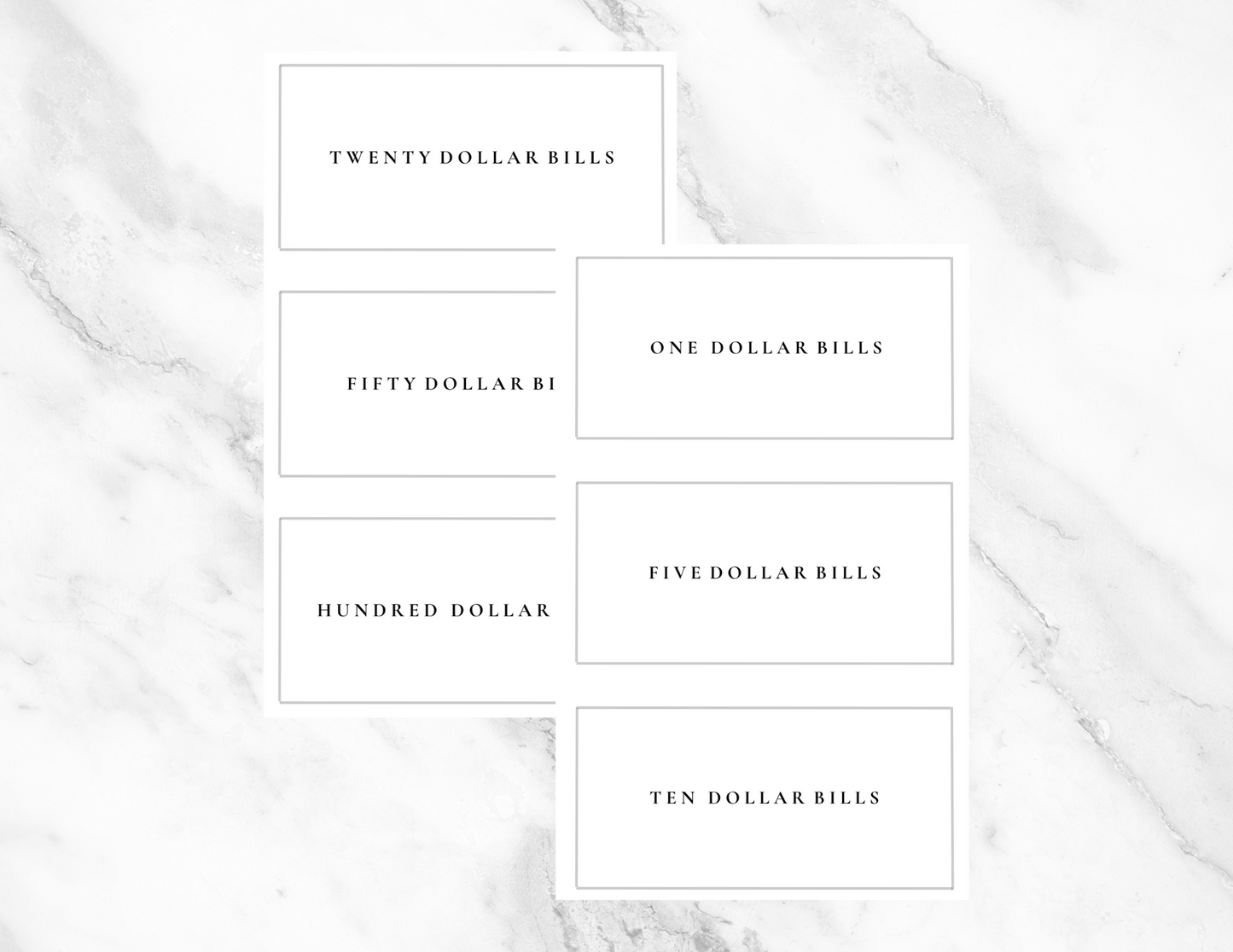 A6 Overflow Binder Inserts PRINTABLES