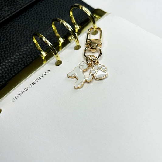 White Doggy Charm