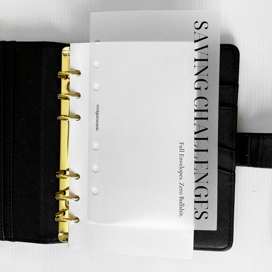 SAVING CHALLENGES DASHBOARD - PRINTABLE