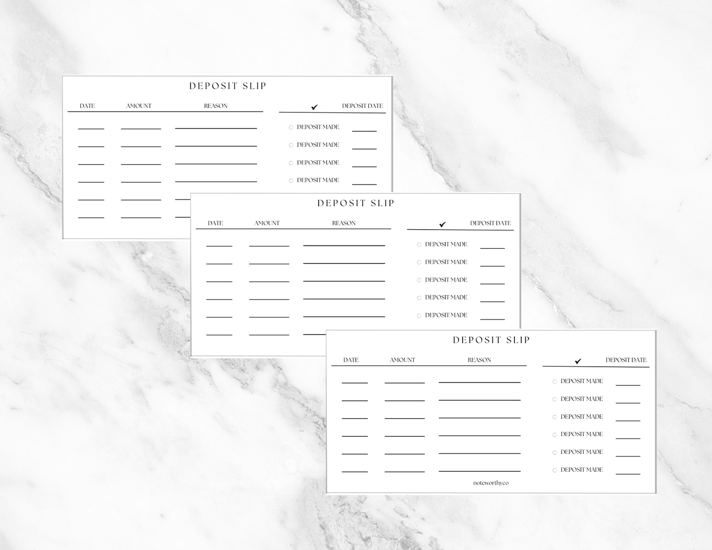 Bank Account Deposit Sip PRINTABLE