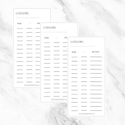 The Classic CashTrackers PRINTABLE