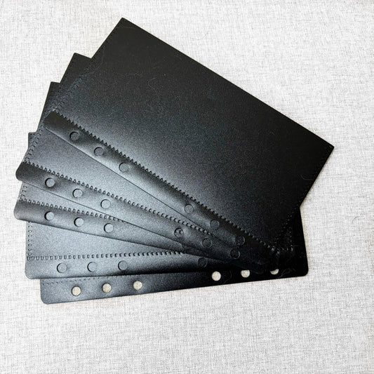 Set of 5 Black Personal Envelopes  #NW31