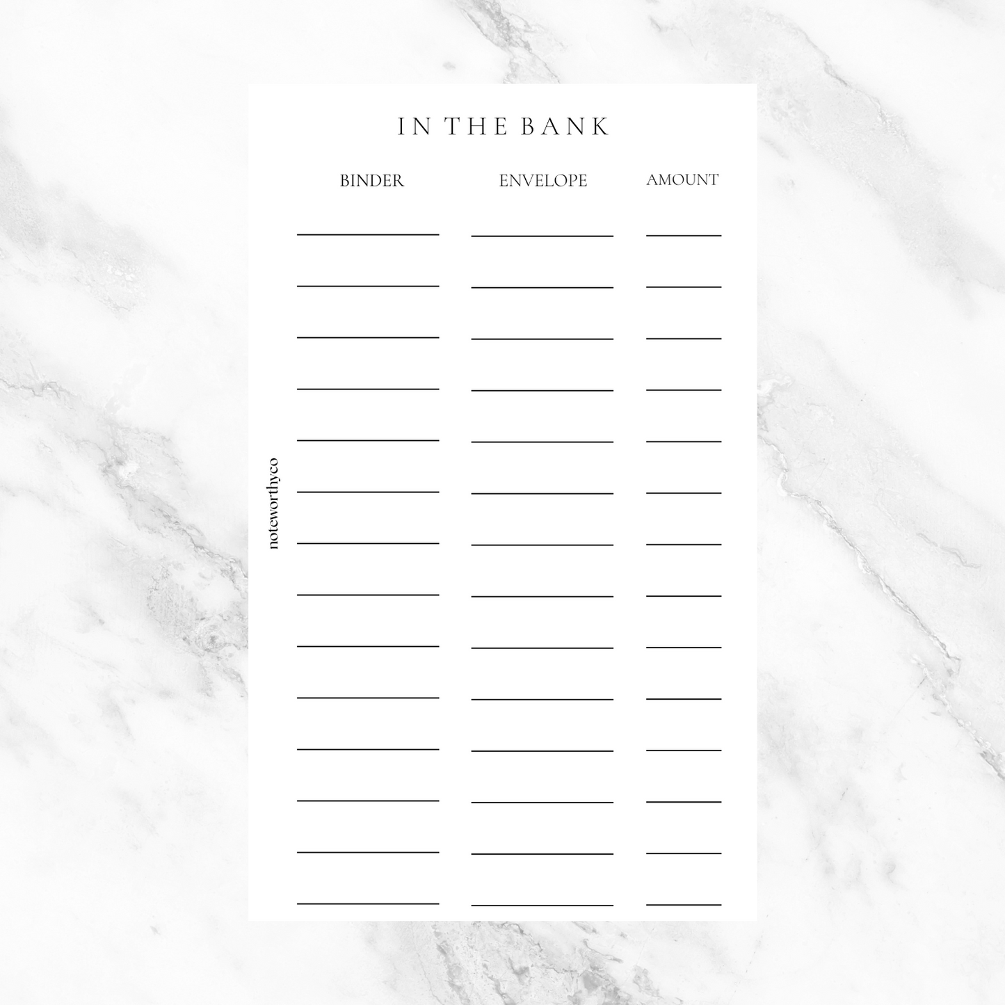 Over Flow Binder Printables