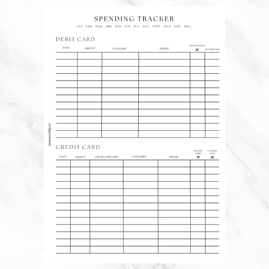 Spending Tracker PRINTABLE