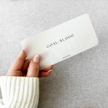 Goal Insert PRINTABLES