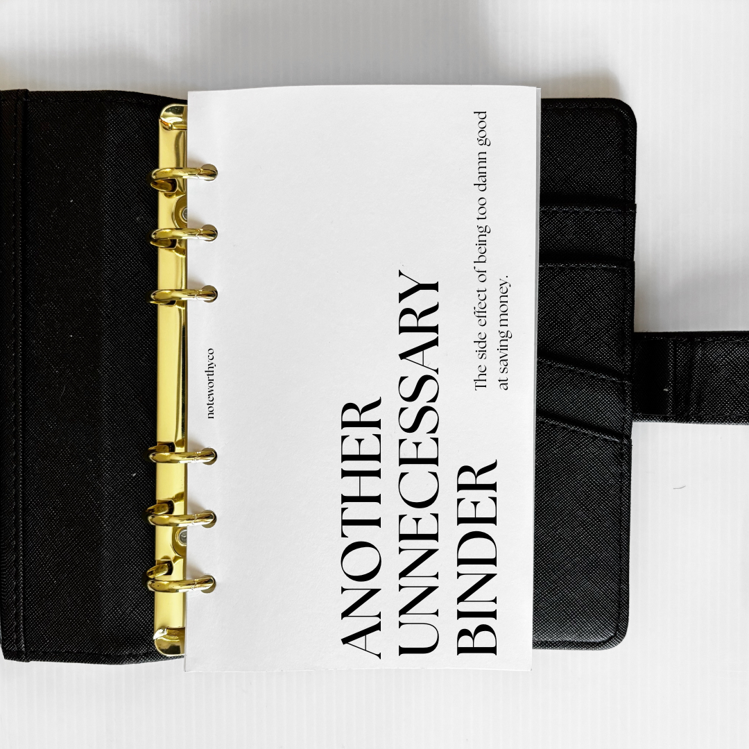 UNNECESSARY BINDER DASHBOARD