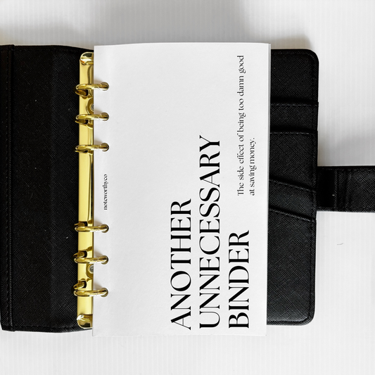 UNNECESSARY BINDER DASHBOARD