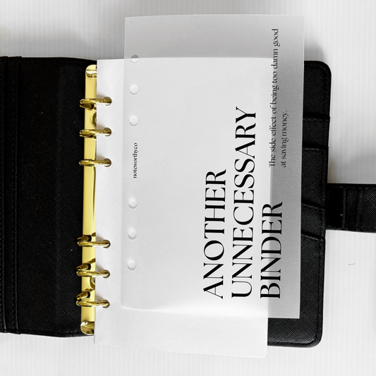 UNNECESSARY BINDER DASHBOARD