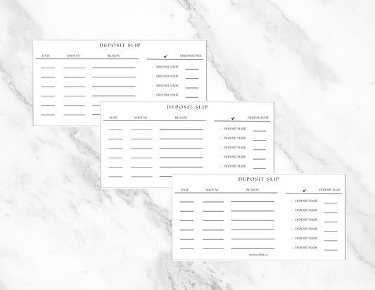 Bank Account Deposit Sip PRINTABLE