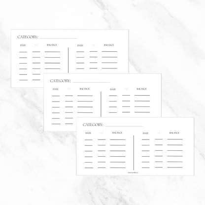 The Classic CashTrackers PRINTABLE