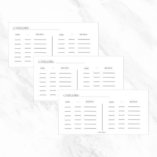 The Classic CashTracker PRINTABLE