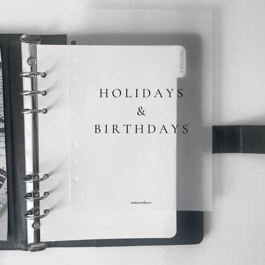 Holidays & Birthdays Dashboard