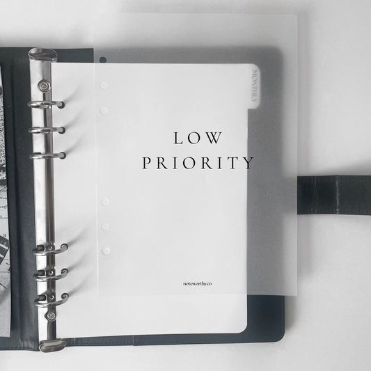 Low Priority Dashboard